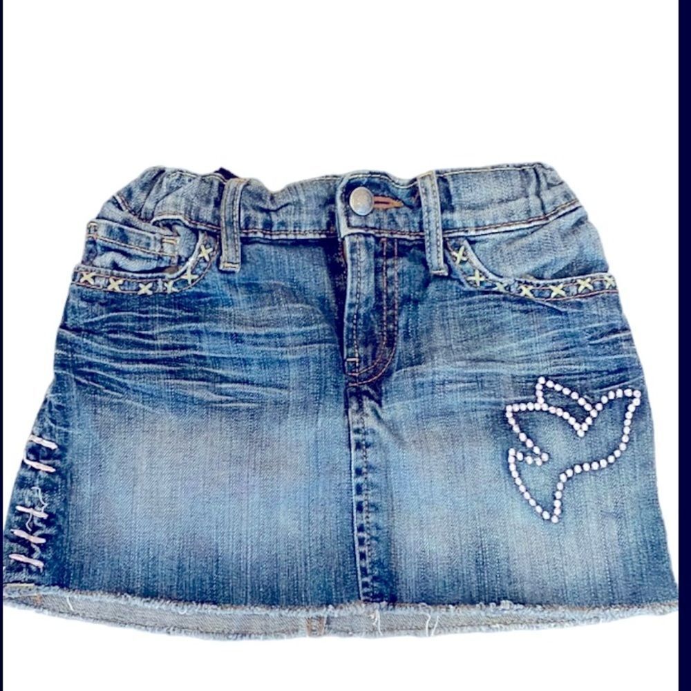 LUCKY BRAND Dungarees by Gene Montesano Jean Skirt Toddler Girl